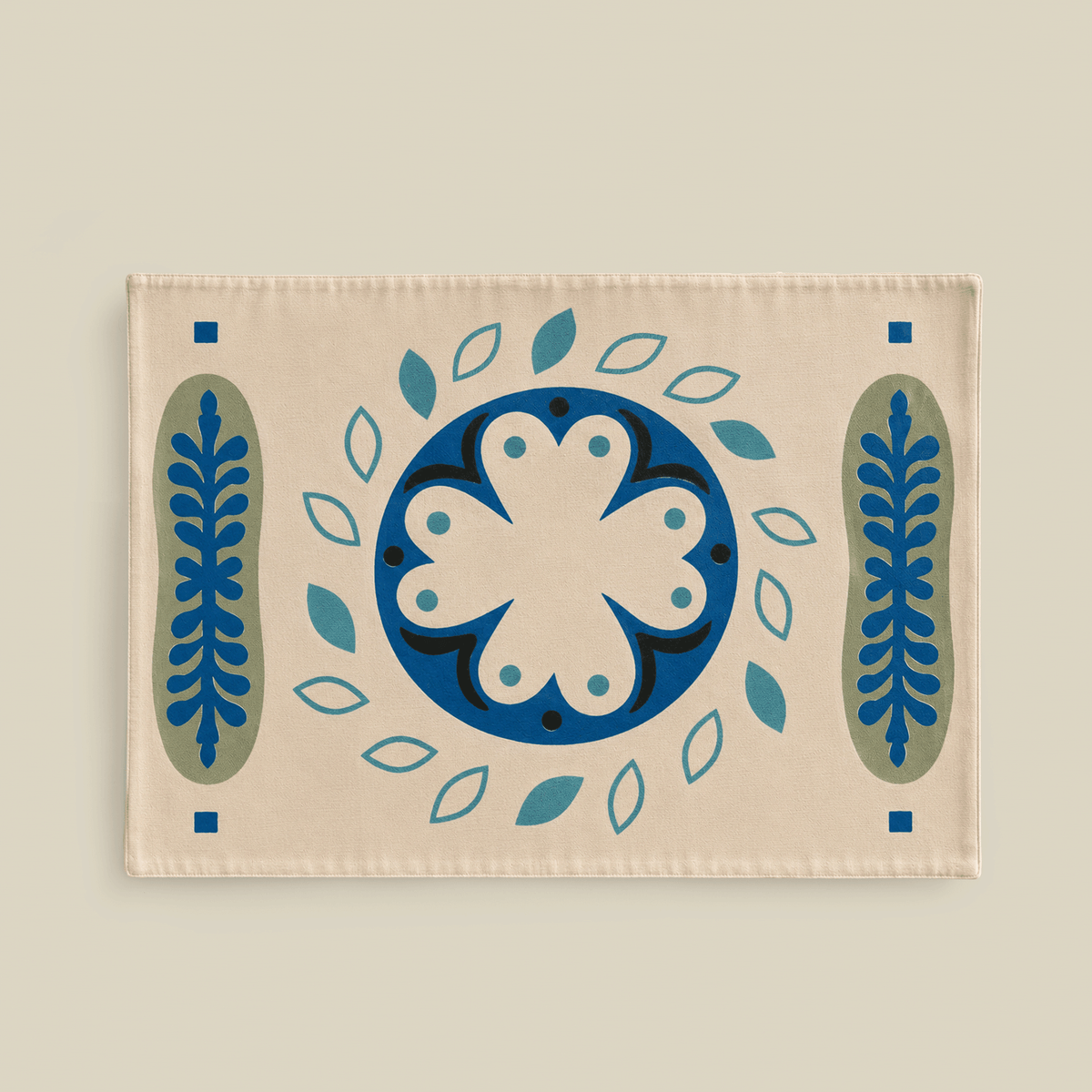 Rosetta Hand-Printed Cotton Placemat (Set Of 6)
