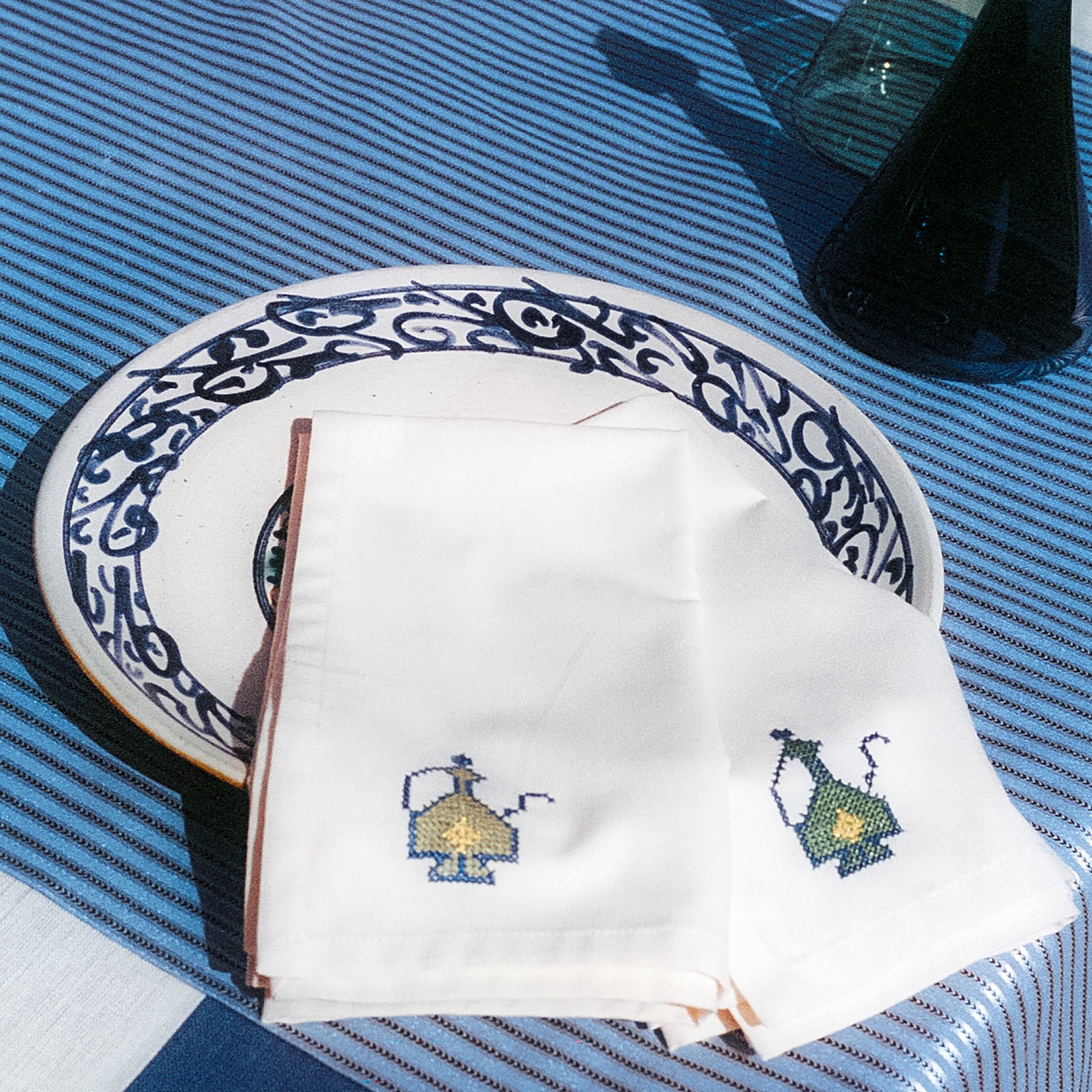 Fanous Hand-Embroidered Cotton Napkin (Set of 4)