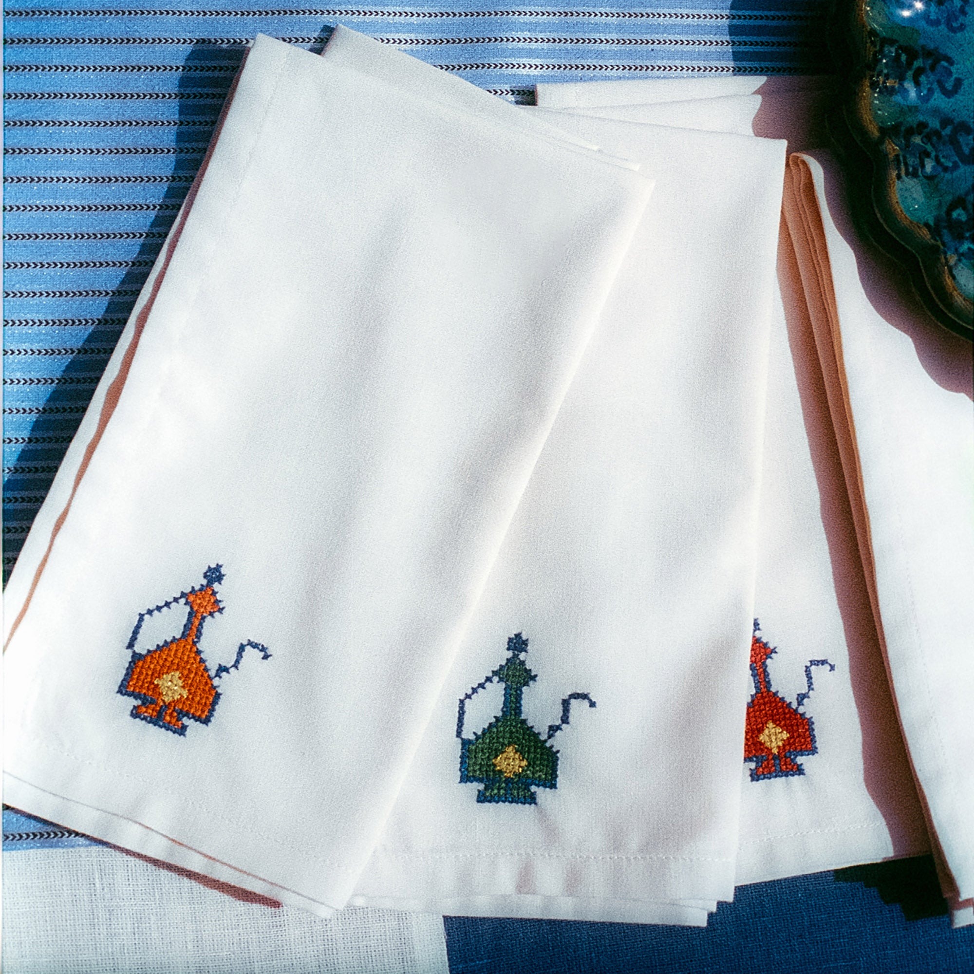 Fanous Hand-Embroidered Cotton Napkin (Set of 4)