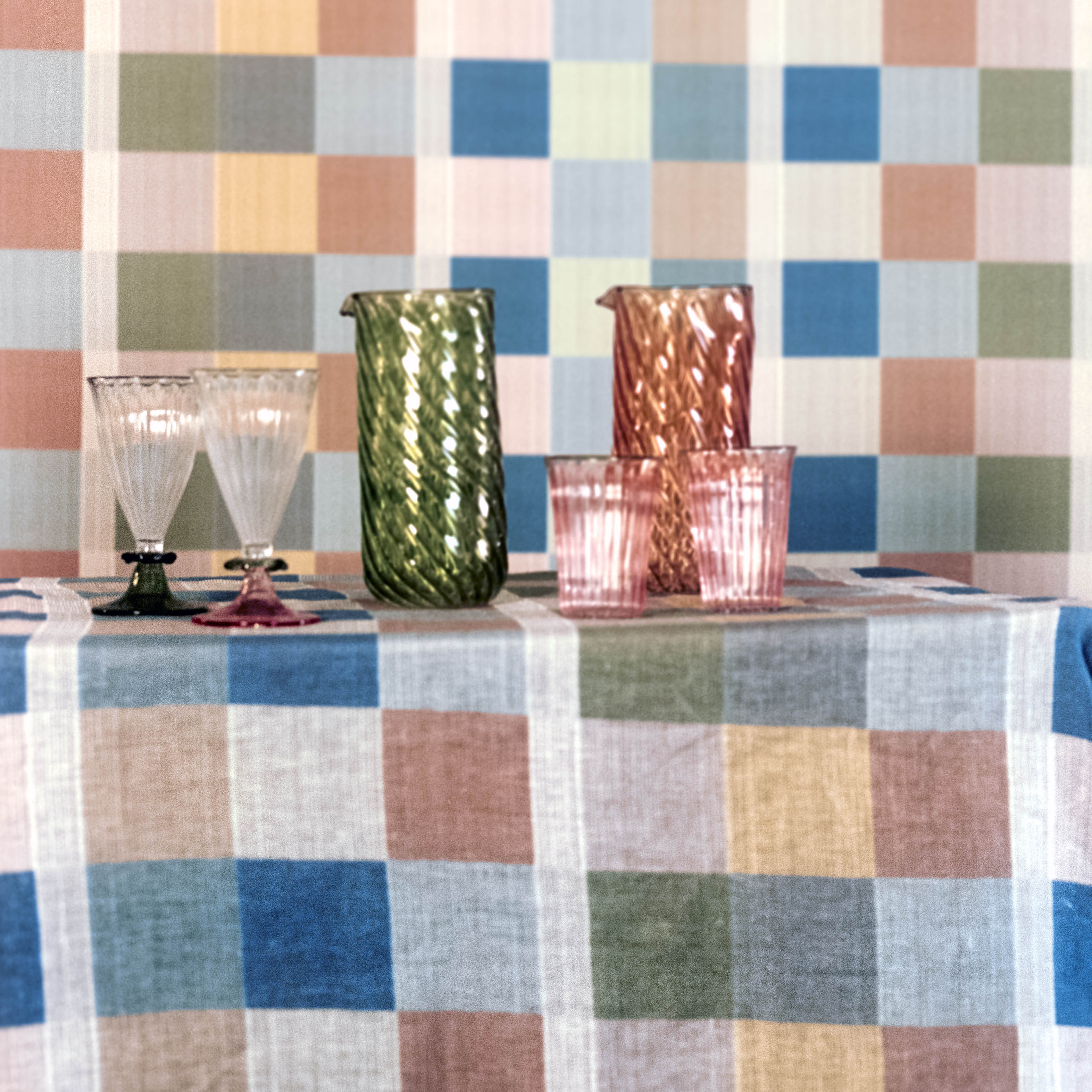 Echoes Linen Tablecloth
