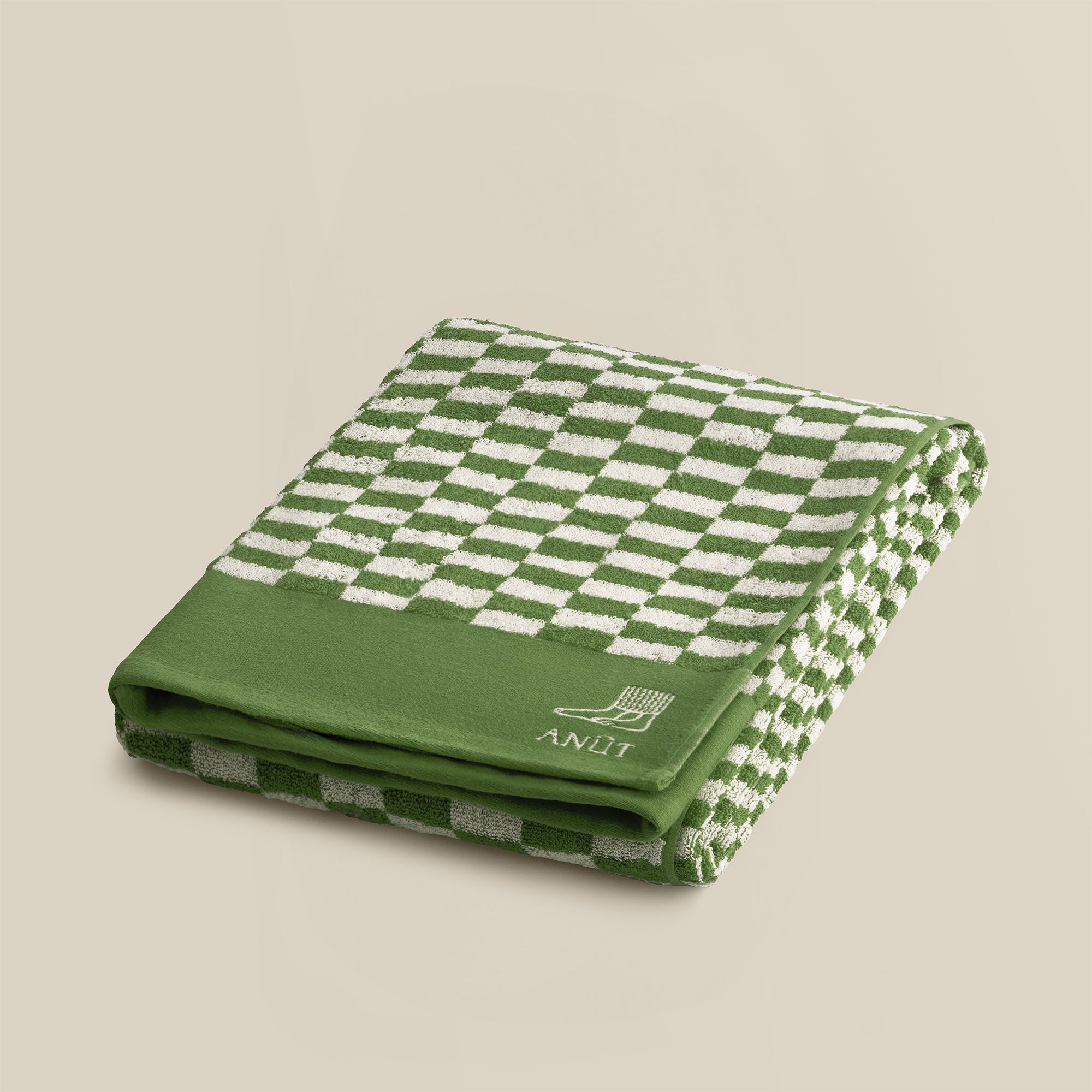 Alex Checkered Cotton Bath Towel