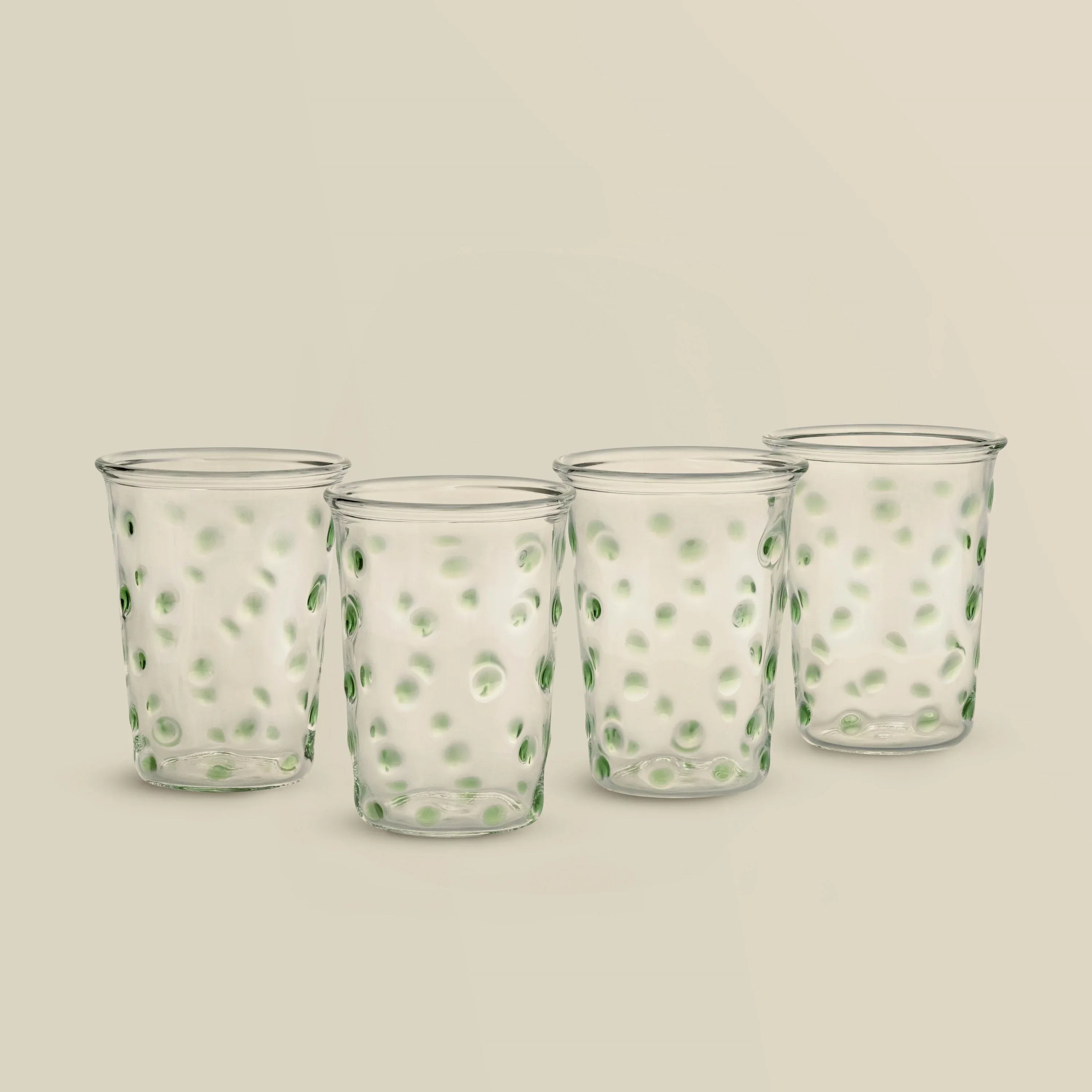 Dotty Hand-Blown Glass (Set of 4)