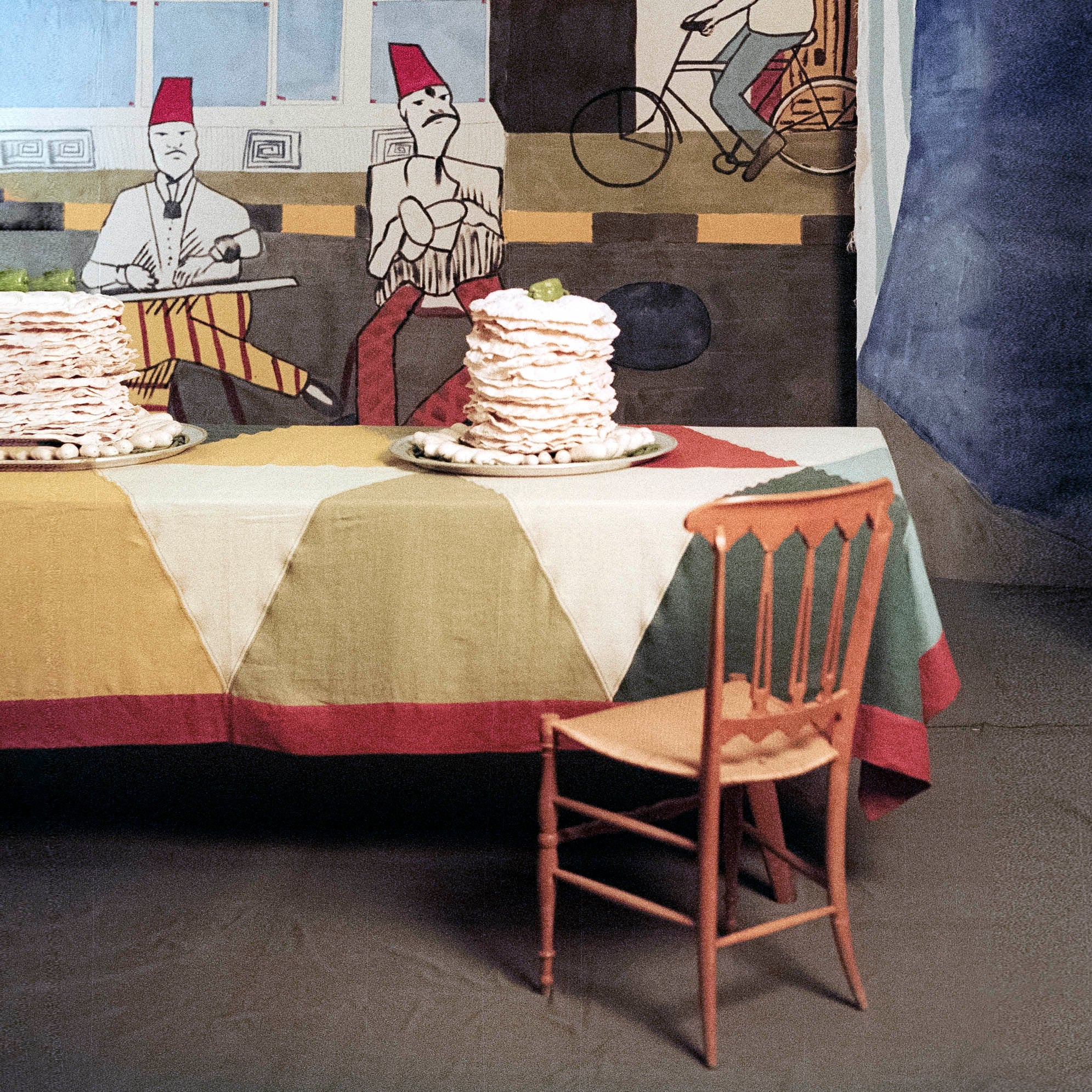 Harlequin Patchwork Linen Tablecloth