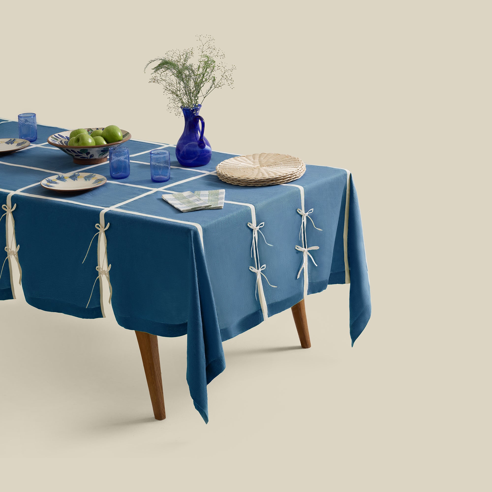Tie Me Up Linen Tablecloth