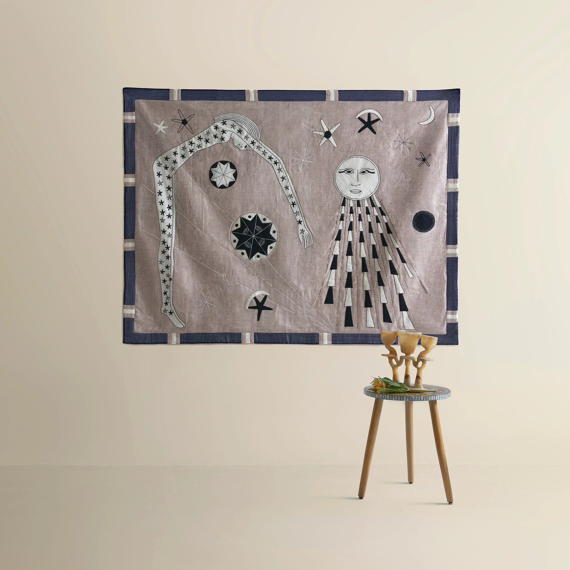 Cosmic Patchwork Akhmim Cotton Tapestry