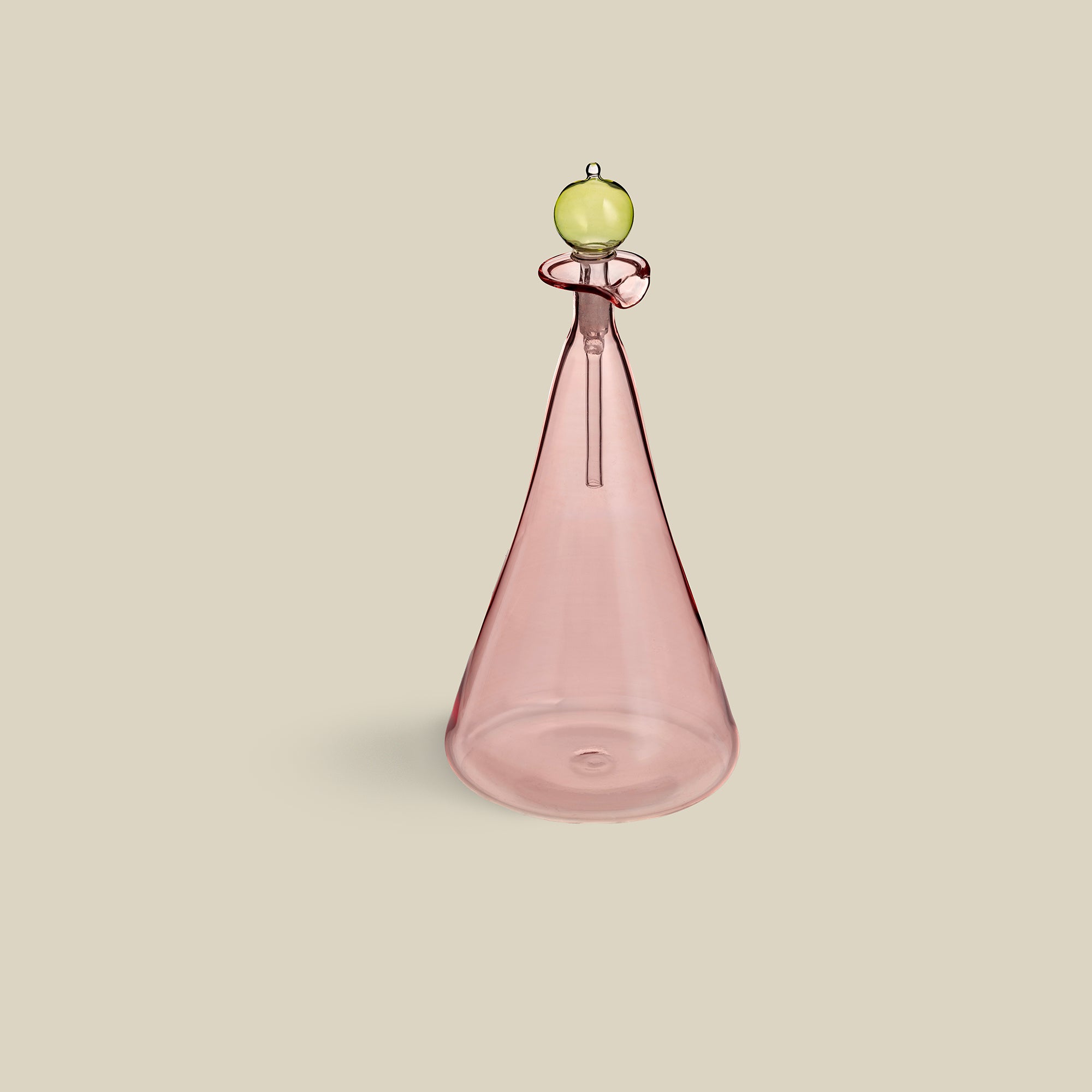 Couple Vinegar & Oil Hand-Blown Glass Flask