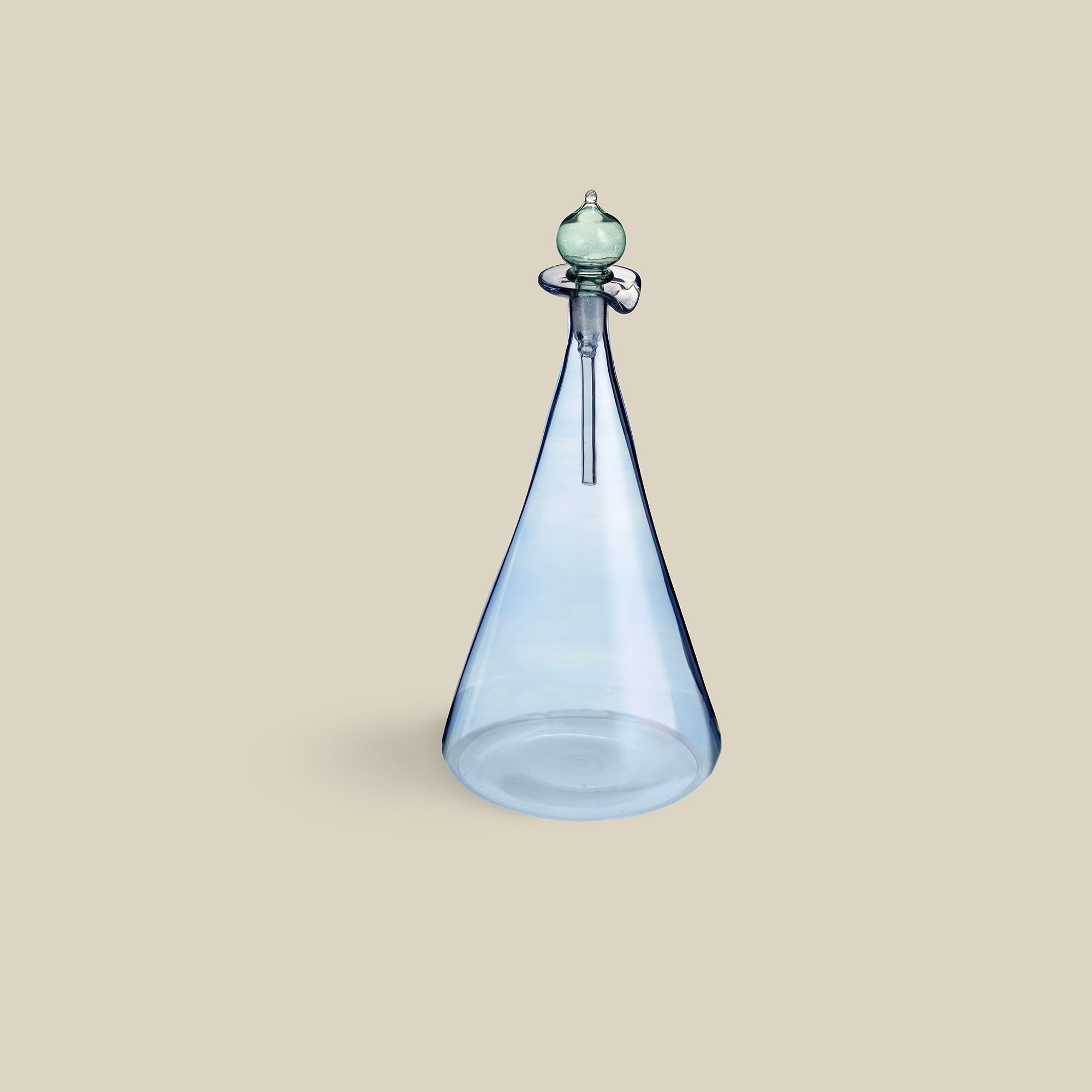 Couple Vinegar & Oil Hand-Blown Glass Flask