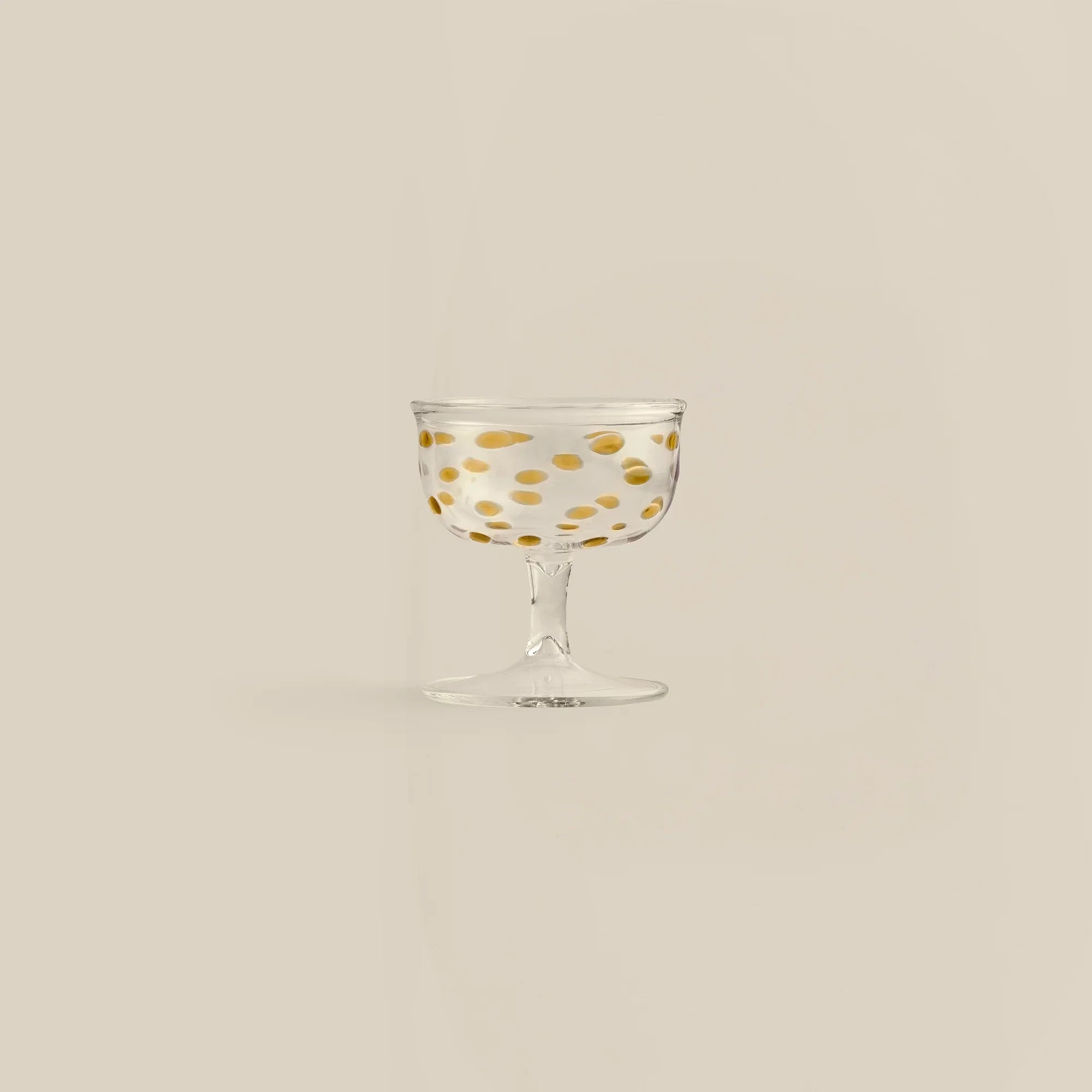Dotty Hand-Blown Glass Ice Cream Bowl (Set of 2)