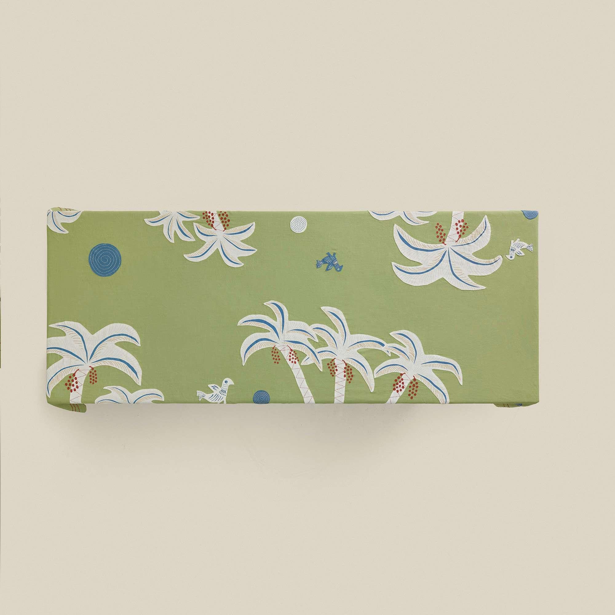 Oasis Patchwork Linen Tablecloth