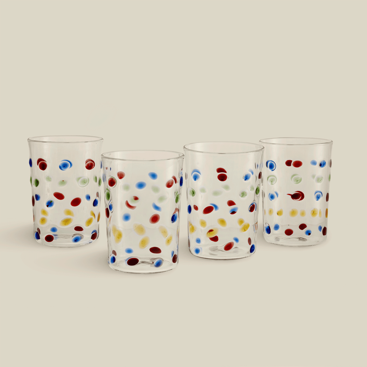 Dotty Hand-Blown Glass (Set Of 4)