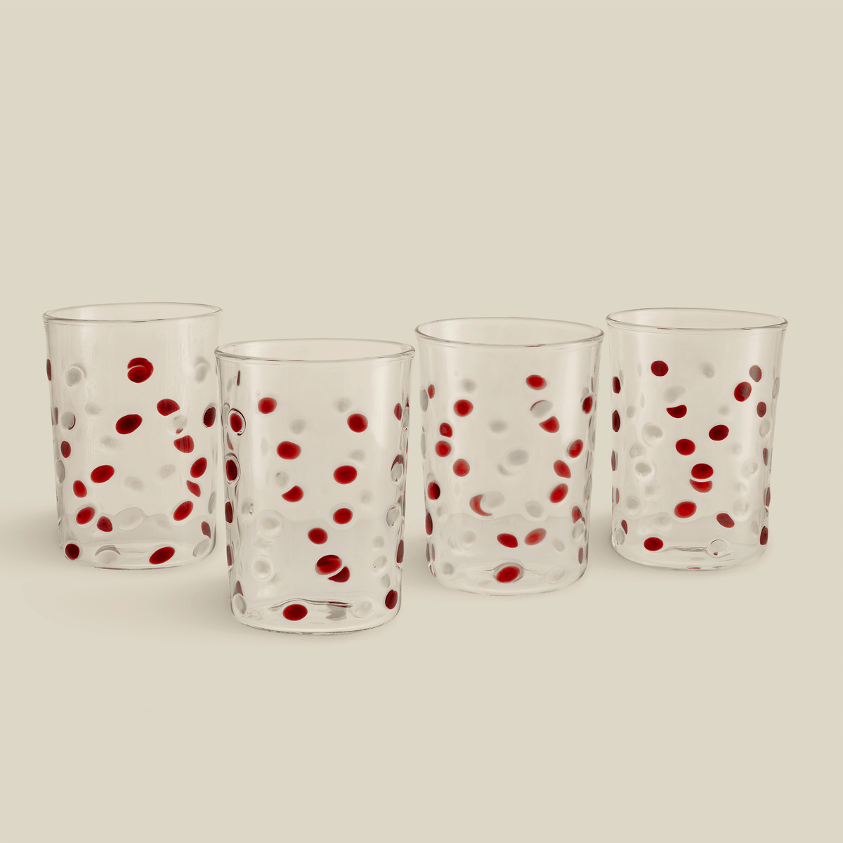 Dotty Hand-Blown Glass (Set Of 4)
