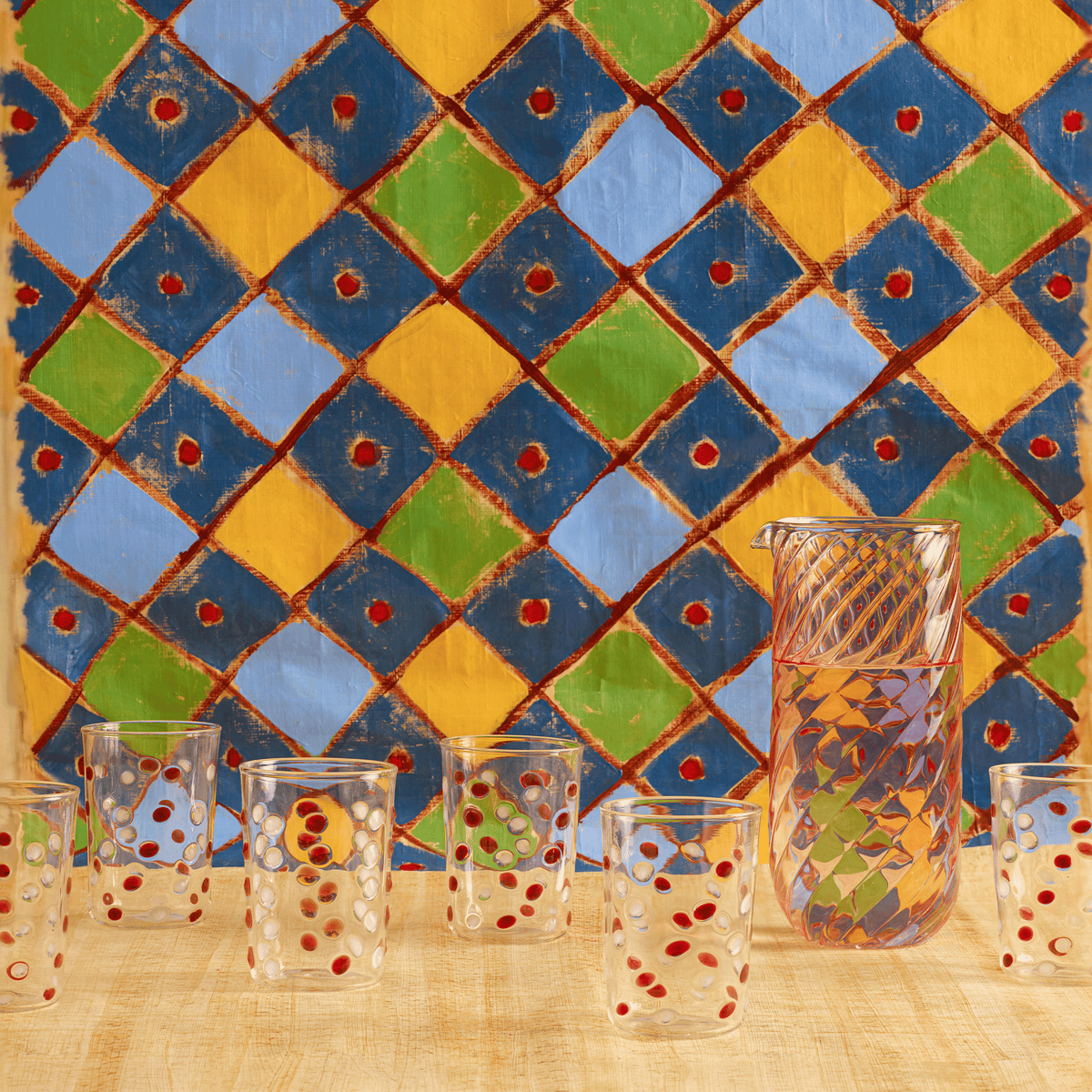 Dotty Hand-Blown Glass (Set Of 4)