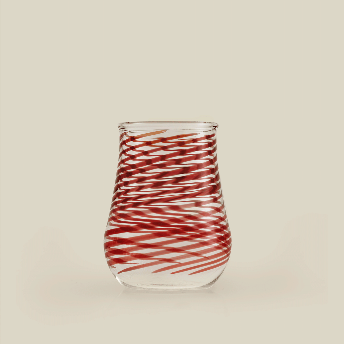 Swirly Hand-Blown Glass Tumbler (Set Of 4)
