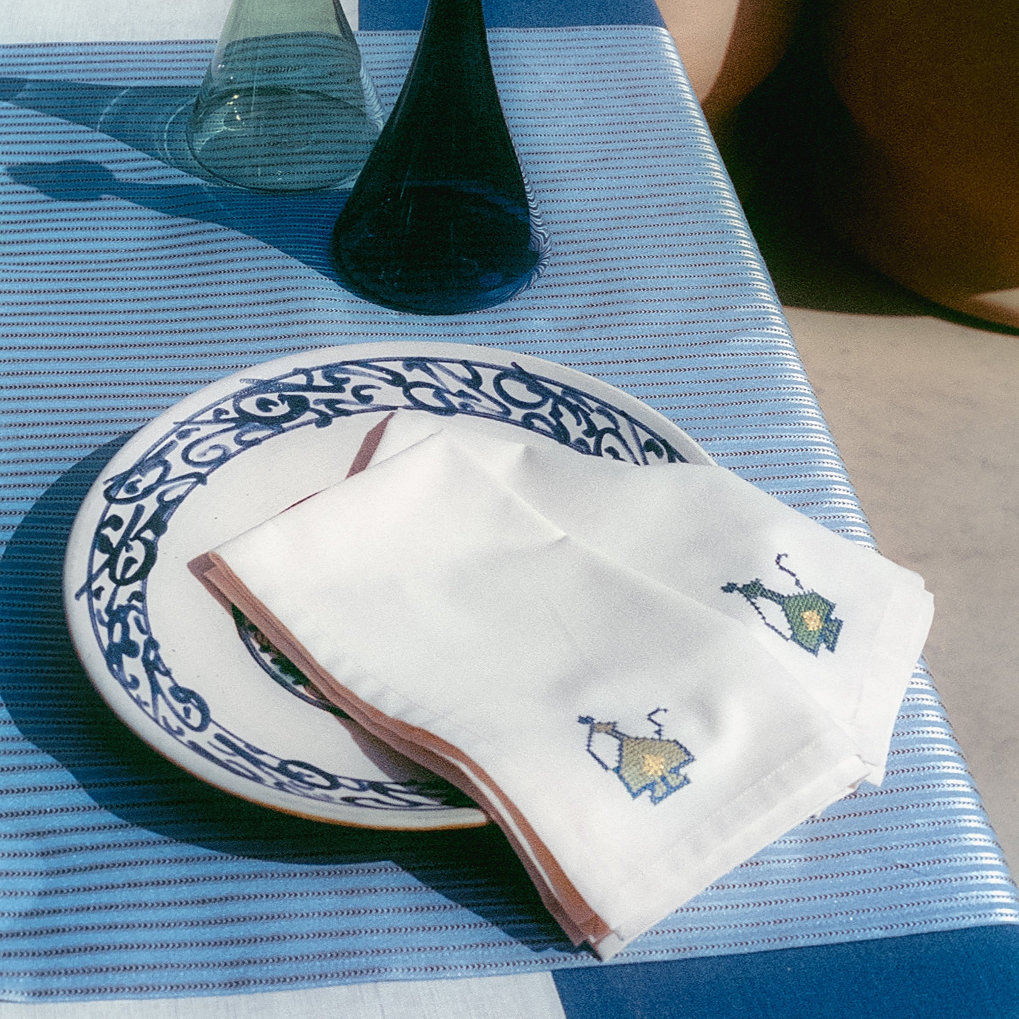 Fanous Hand-Embroidered Cotton Napkin (Set of 4)