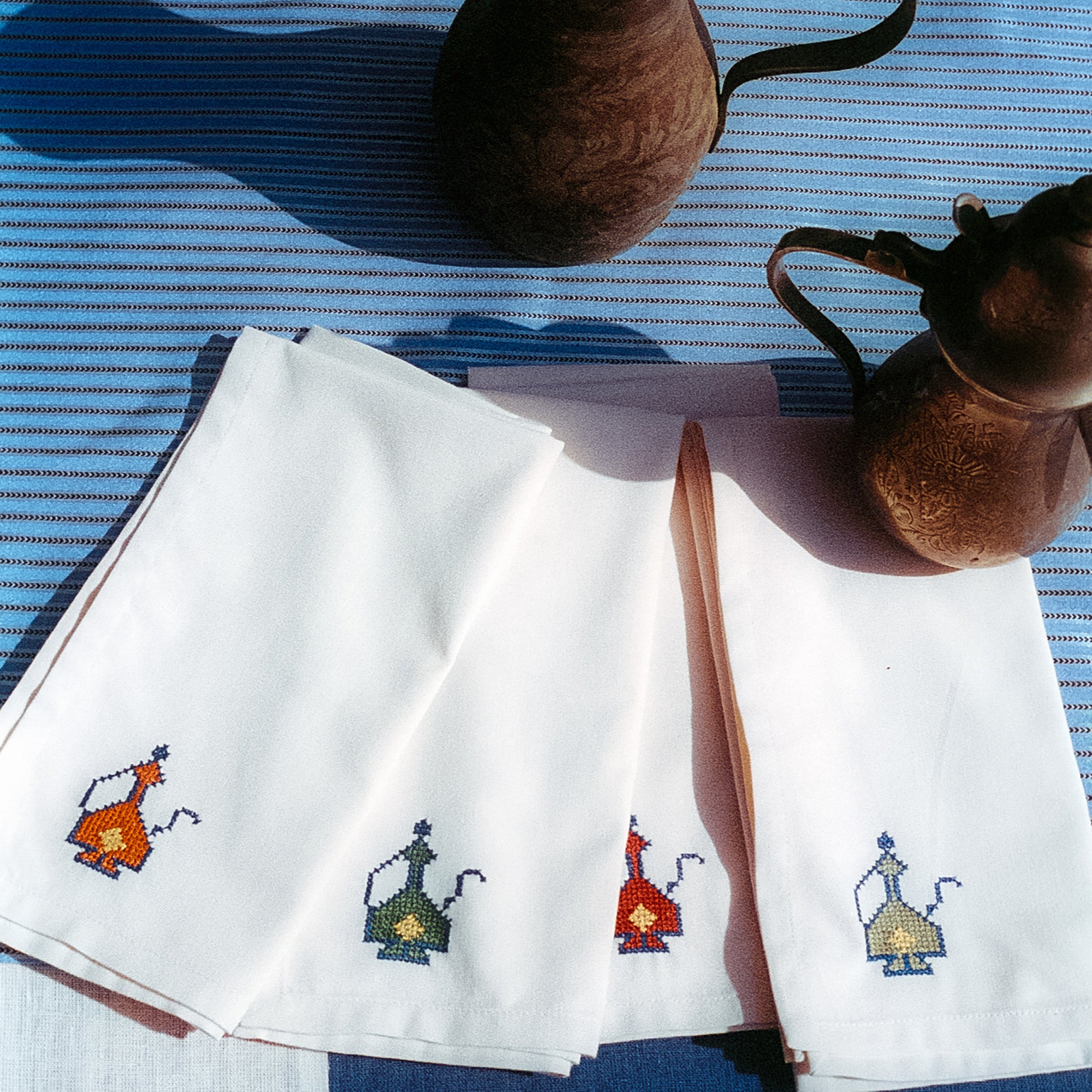 Fanous Hand-Embroidered Cotton Napkin (Set of 4)