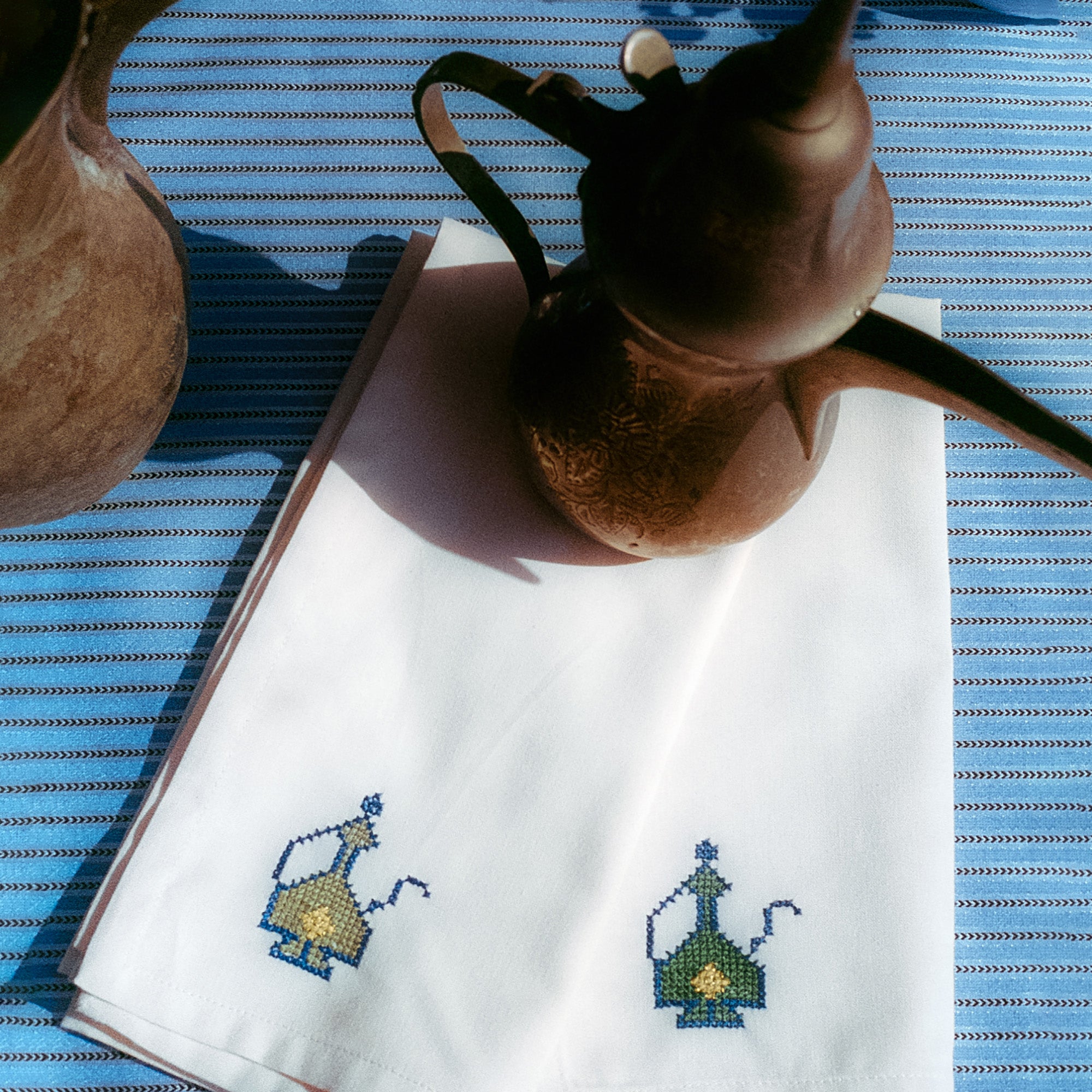 Fanous Hand-Embroidered Cotton Napkin (Set of 4)