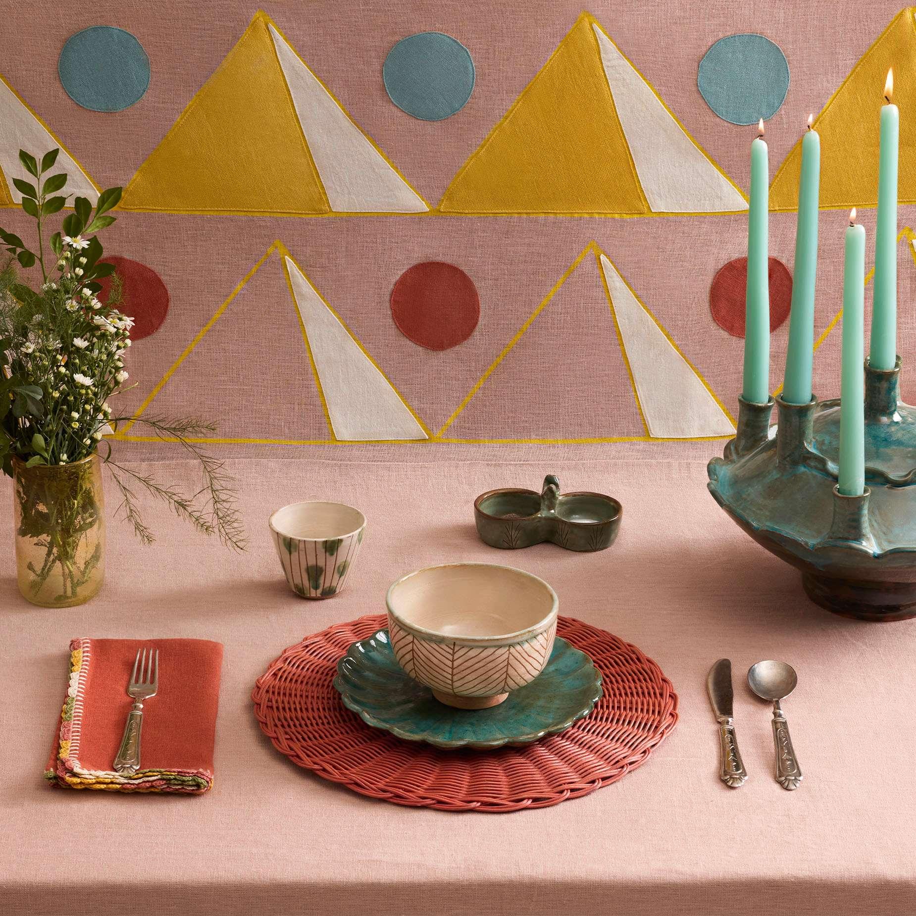 Wicker Round Placemat (Set of 2)