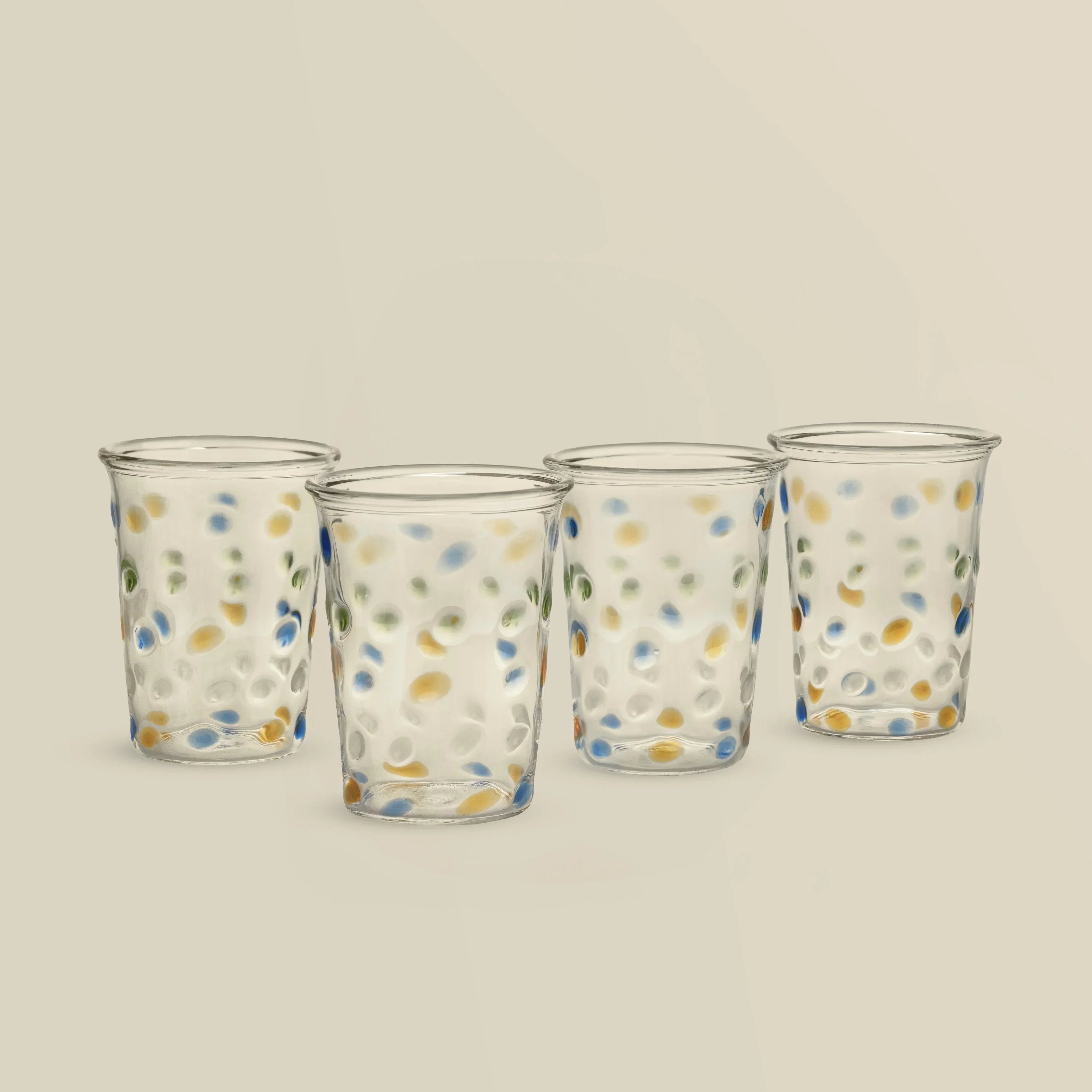 Dotty Hand-Blown Glass (Set of 4)
