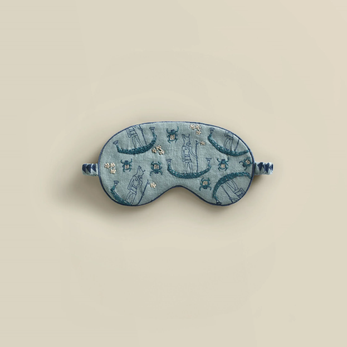 Dream Hand-Embroidered Linen Eye Mask