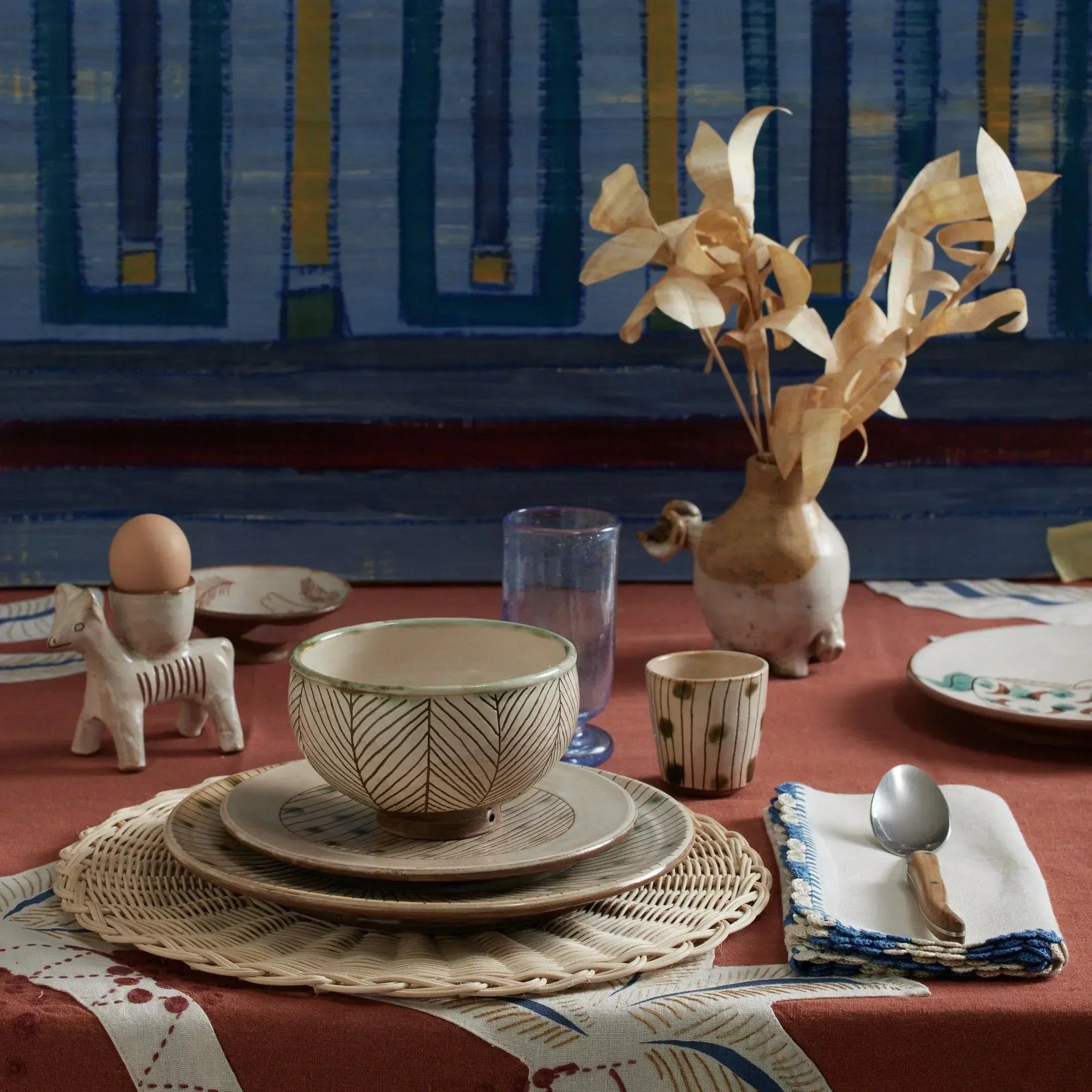 Wicker Round Placemat (Set of 2)