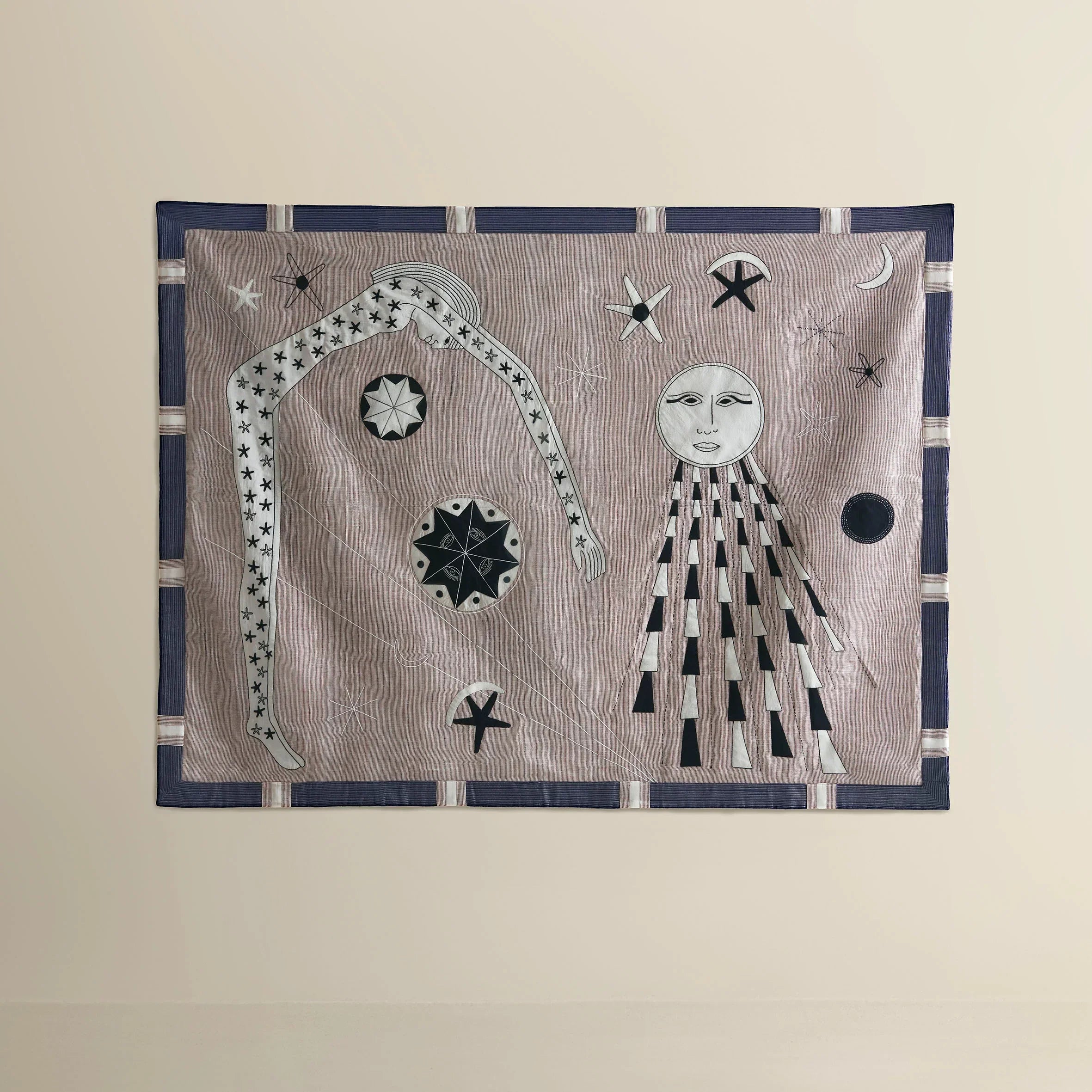 Cosmic Patchwork Akhmim Cotton Tapestry
